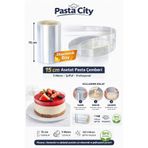By Paster Pasta City 15 cm Asetat Pasta Çemberi 5 Metre Ekonomik Boy Şeffaf Pasta Kenar Bandı
