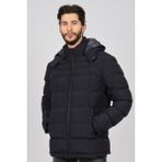 By Serco Erkek Cep Detaylı Kapüşonlu Mont 0622620 Lacivert - XL