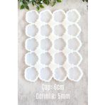 By Shesel Epoksi Kalıp Çiçek Magnet 20'li Set Epoksi Reçine Silikon Kalıbı