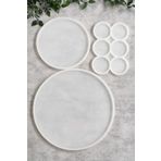 By Shesel Epoksi Kalıp Yuvarlak Nişan Damat Tepsi Magnet Set Epoksi Silikon Kalıbı Mum Kokulutaş Silikon Kalıp