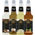 By Tüfekçi 4lü Avantajlı Paket (Hindistan Cevizi, Irish Cream, Damla Sakızlı, Fındık) Şurubu 4*750ML - 750 ml