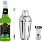 By Tüfekçi Nane Kokteyl Şurubu Shaker ve Jigger Avantajlı Set - 750 ml