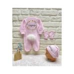 BY TUNA DESİGN Zeynep Isimli Bebek Tulum Kız Bebek Hastane Çıkışı Pembe