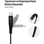 By Usb-A - Usb-C 2A Şarj Kablosu 300CM-SIYAH