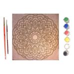 By Yada Mandala Desen Ahşap Boyama Seti