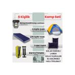 Byanes 6 Kişilik Kamp Çadırı ve Şişme Yatak Seti ile Aydınlatmalı Set
