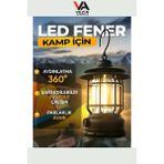 Byanes Dekoratif Retro LED Lamba, Kamp, Piknik, Bahçe ve Acil Durumlar Için Kullanışlı
