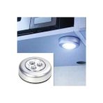 Byanes Mini LED Işıklı Pilli Lamba Portatif Dolap Içi Kablosuz Duvar Kapı Aydınlatma