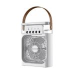 Byanes Mini Masaüstü Sprey Fan, 3 Hız, Rgb Işık, Taşınabilir Klima