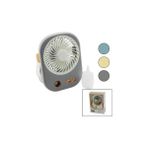 Byanes Mini USB Fan 15.5X12CM, Masaüstü, 2'li, Şarjlı, 3 Kademe Hız