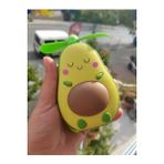 Byanes Sevimli Avokado Tasarımlı LED Işıklı Mini Fan, USB Kabloyla Masa ve Boyun Kullanımı