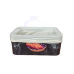 BYBARS Bambu Ekmek Sepeti 23x13x7cm, Bambu Ekmeklik, Bambu Ekmek Sunumluk