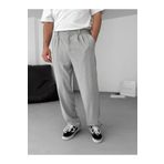 BYBASICMAN Gri Bol Kalıp Kumaş Pantolon BRY-40-01