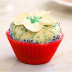 ByBirgül Silikon kırmızı Mini Browni,muffin cupcake kek kalıbı 12 adet
