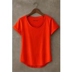 BYBÜLENT Kırmızı Erkek Özel Üretim Dar Kesim Geniş Pis Yaka Alt Oval Kesim Slim Tişört T-shirt