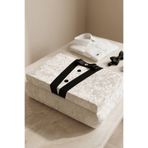 BYC Home & Design Damat Traş Kutusu Kadife Bohça Sandığı Erkek Çeyiz Kutusu 20x30x10 cm 1454