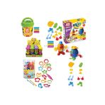 ByCaretta Art Craft Insan Figürü Seti Oyun Hamuru 150 gr 17 Parça Hamur Kalıbı 5 Renk Oyun Hamuru 100 gr