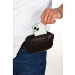 ByClodyBags %100 Gerçek Doğal Deri 3 Fermuarlı Kemer Çantası Ve Bel Çantası