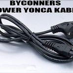 BYCONNERS 1.5mt 1,5 metre HP Dell Uyumlu Notebook LG TV YAZICI İçin YONCA POWER 3LÜ UÇ ELEKTRİK POWER KABLOSU