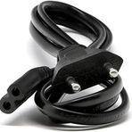 BYCONNERS 1.5mt 1,5 Metre Kaliteli Kalın Teyp Fişi Notebook Adaptör Power Güç Kablosu Teyp Teyb Radio Kablo