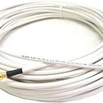 BYCONNERS 10 Metre RG6/U4 Full HD 3D 4K Anten TV Çanak Uydu LNB Kablosu 10MT (F Konnektör Takılı Hazır) 10 MT