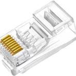 BYCONNERS Rj45 Konnektör 100 Adet Network Konnektör Cat5 Jak Jack Internet