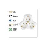 bydiz 3'lü Golyat Priz Papatya Fiş Çoklayıcı 3500W Topraklı Priz Dönüştürücü TSE CE Yüksek Güç ve Güvenli