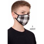 ByDon Çocuk Penye Maske 5'li Avantaj Paket Pamuk - STANDART