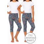 ByDon PENYE KIZ ÇOCUK DESENLİ TAYT 2'Lİ AVANTAJ PAKET
