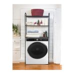 Bye Concept & More Metal Ayaklı 3 Raflı Banyo Rafı Çamaşır Makinesi Üstü Dekoratif Raf Askılık Organizer