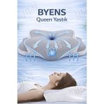BYENS Ortopedik Visco Yastık Uyku Yastığı Destekli Düzleşmesi Ağrısı Için Güzellik 60X40X12CM - 60 x 40 cm - Beyaz