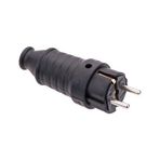 Byes 1X16A (2P+E) 250V Kauçuk Düz Fiş IP44