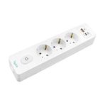 Byes Üçlü Anahtarlı USB Hızlı Şarjlı (20W) Topraklı Priz, 2m, Çocuk Korumalı