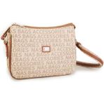 Byhakan Nas BAG-1288 Vizon-Taba Yazılı Kadın Kol Çantası