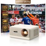 Byintek U14 Pro Full HD 1080P Projeksiyon Cihazı, 1500 ANSI Lümen, Taşınabilir Projeksiyon Cihazı, Toz Geçirmez Optik Motor, MEMC ve HDR, Akıllı Engelden Kaçınma, Android OS 11.0, 24W Surround Ses