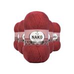 Byline Bordo 6679 5 Adet Angora Lüks El Örgü İpi