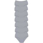 Byline Gri 2XL 7 Adet Tutku Kadın Yüksek Bel Bato Kalın Lastik Külot