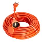 Bylion 10 Metre Seyyar Uzatma Kablosu 3x1.5 mm Turuncu Kablo CCA Kablo