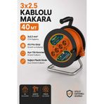 Bylion 3X2,5 40MT KABLOLU PLASTİK MAKARA