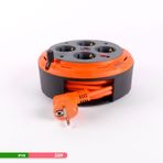 Bylion 5 mt 4'lü 3x1 Makaralı Portatif Uzatma Kablosu