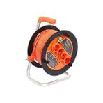 Bylion 50 Metre 3 X 2,5 Mm Seyyar Makaralı Uzatma Kablosu Turuncu