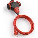Bylion Arge Toptan Askı Tip Kauçuk Üçlü Uzatma Priz Seti 2o mt 3x1,5 mm Ttr Kablo Kapaklı - 20 MT 3X2,5 MM