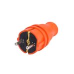 Bylion Düz Fiş Monofaze Kauçuk 220/240 V 16A Turuncu - 950-301-0001 - KEF-O