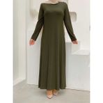 Bym Fashion 3202 Haki Kadın Elbise