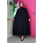 Bym Fashion Bebekli Anne Elbisesi 3896 Siyah - 46