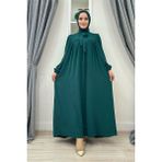 Bym Fashion Bebekli Anne Elbisesi 3896 Zümrüt - 42