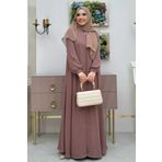 Bym Fashion BYM7 Mevlana Kahverengi Ferace