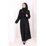 Bym Fashion Çapraz Bağlamalı Ipli Elbise 6083 Siyah - Standart