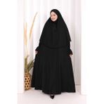 Bym Fashion Dantel Detay Sufleli Elbise 6061 Siyah - 3