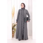 Bym Fashion Fırfır Detaylı Elbise 6066 Antrasit - 2